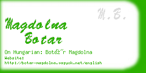 magdolna botar business card